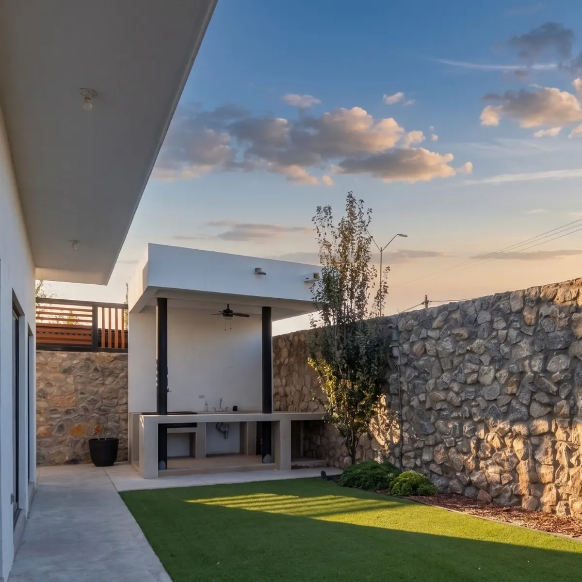 Patio con asador de la casa en venta en Residencial del Valle, Ciudad Juárez (1 de 3)