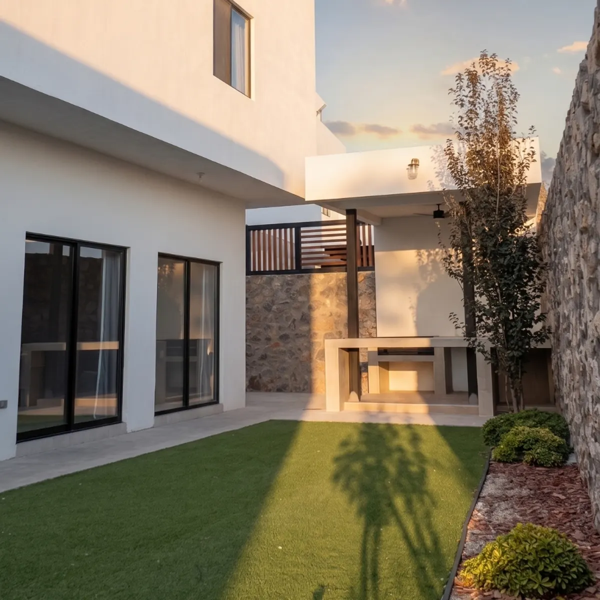 Patio con asador de la casa en venta en Residencial del Valle, Ciudad Juárez (2 de 3)